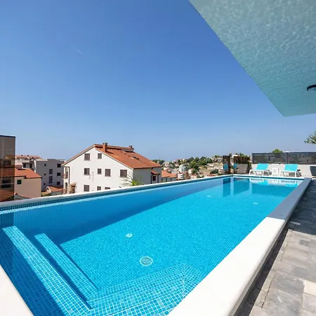 Palma And Luxury Penthouse For A Family With Swiming Pool,parking,terrace,panoramic View At The Sea,podstrana * Podstrana